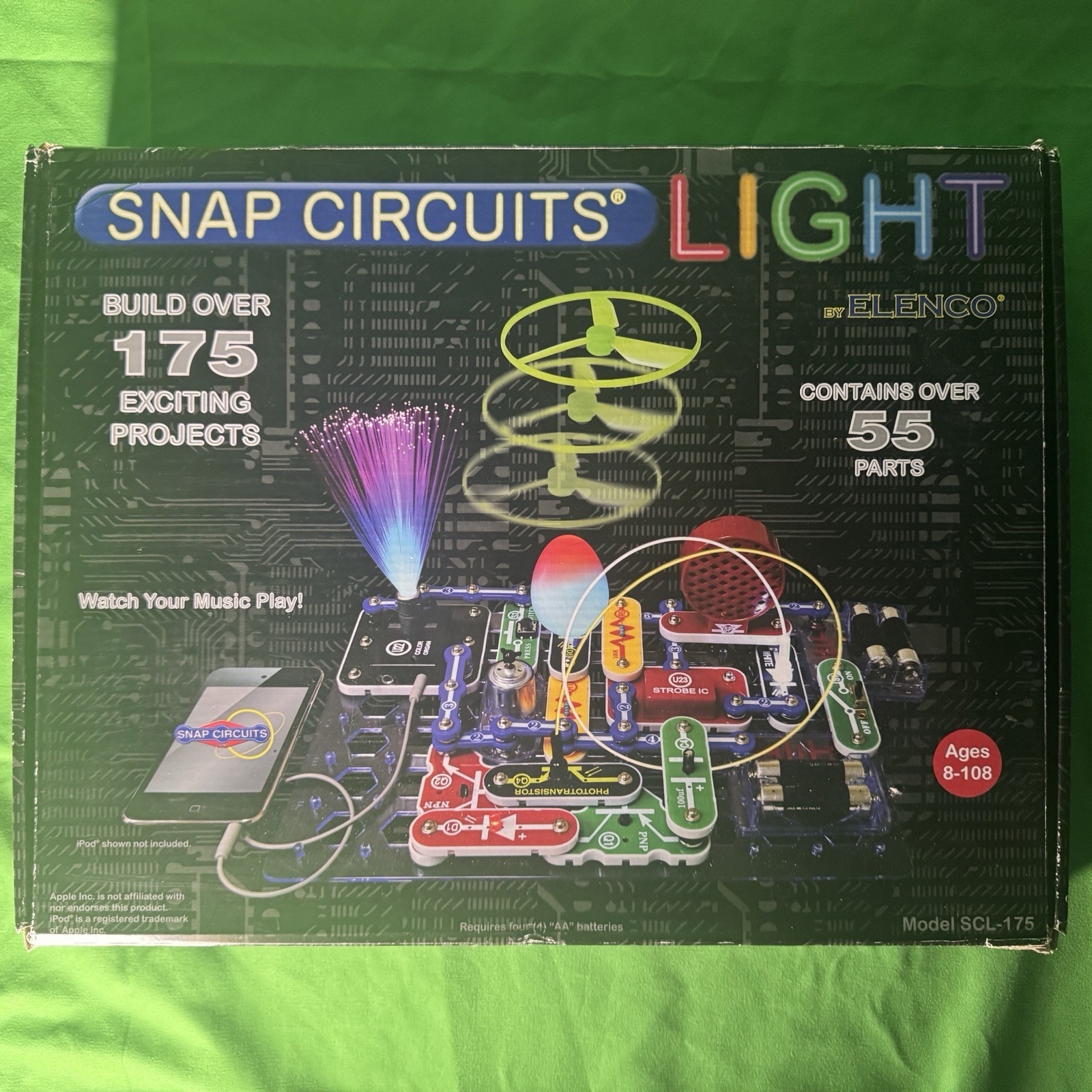 Snap Circuits SCL-175 Lights Electronics Exploration Kit – Multi- Color