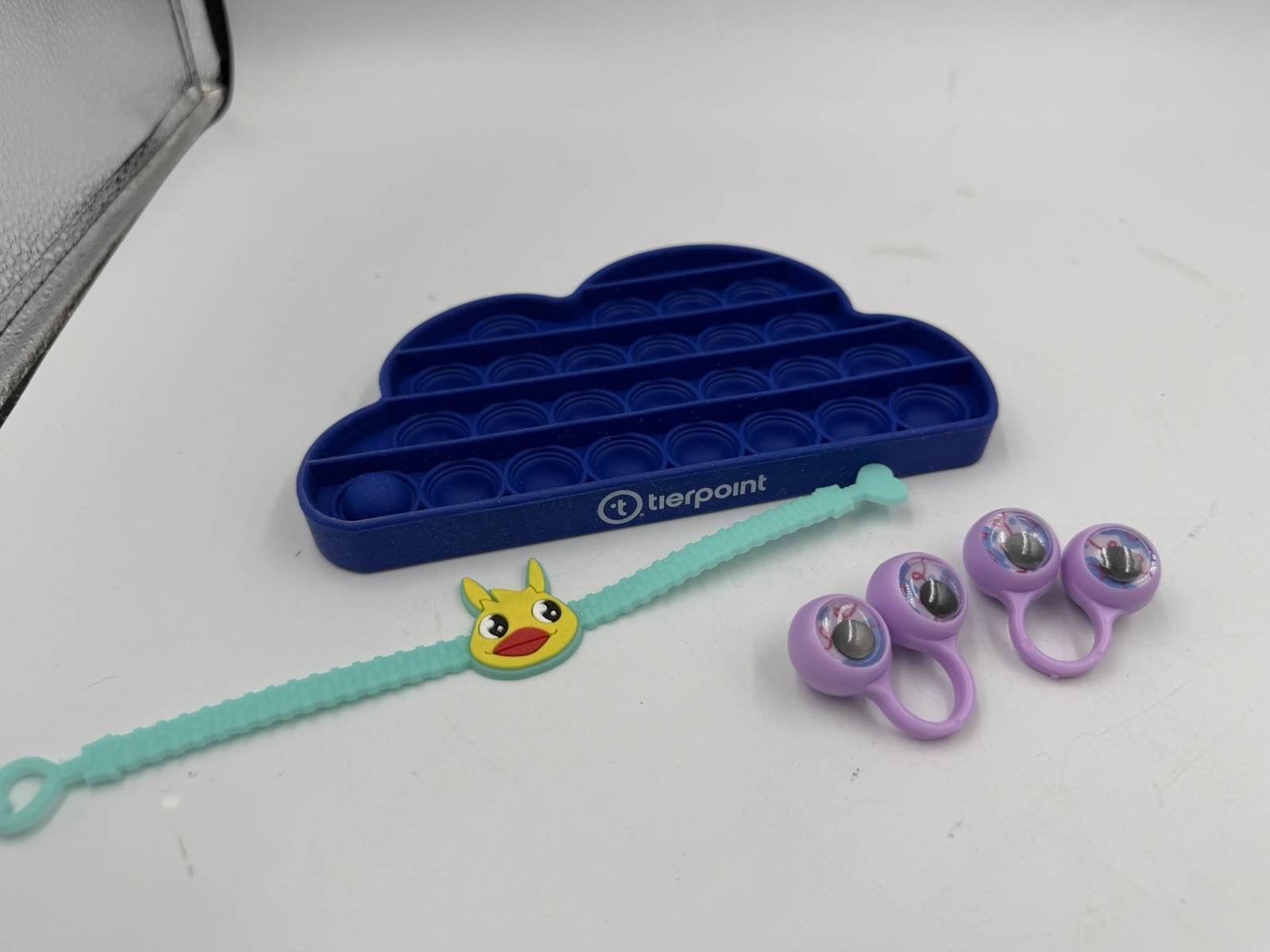Lot of Fidget Toys Pop It Cloud, Pokemon Bracelet & Finger Eye Ball Set