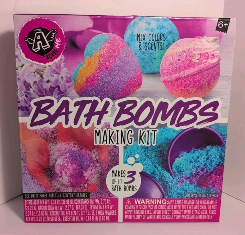 Angel Acade-Me! Kids Toy Playsets – Bath Bombs Making Activity Kit – Craft
