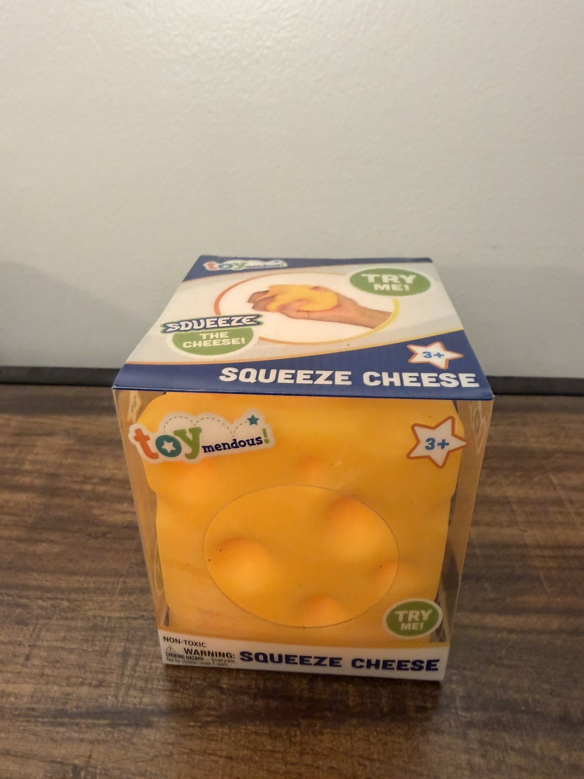 🧀 Squeeze Cheese Large Squishy Toy Toymendous – New in Box US Seller Fast Ship