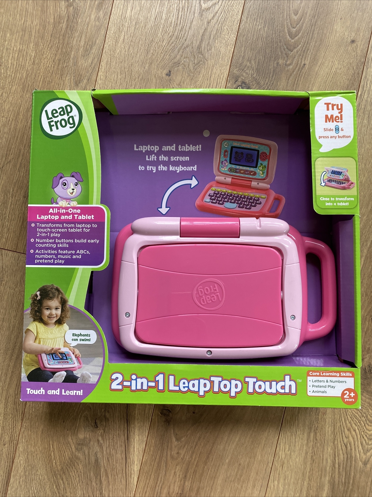 LeapFrog 2-in-1 LeapTop Touch, Pink