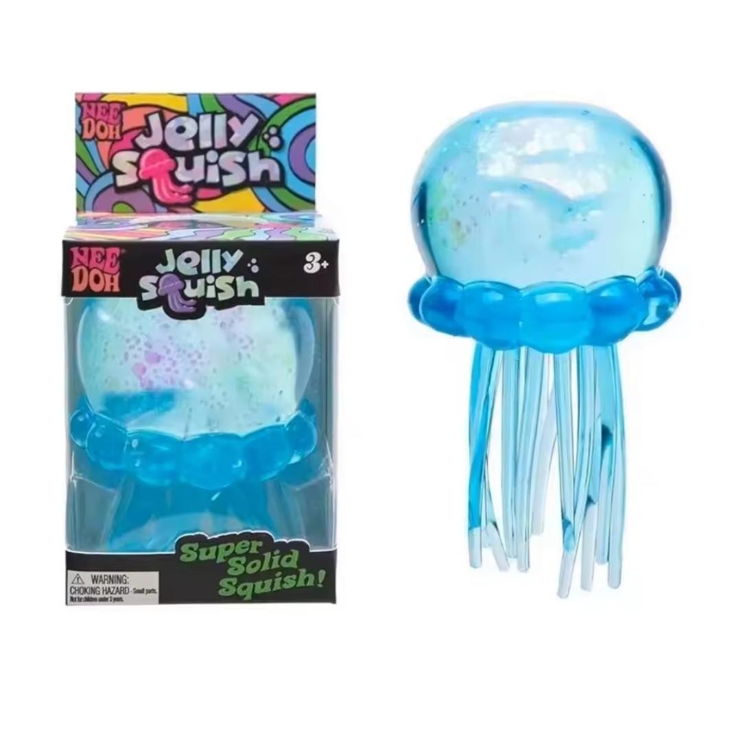 Random Jellyfish Squish Fidget toy NeDoh Soft Squeeze Stress Relief Anti Anxiety