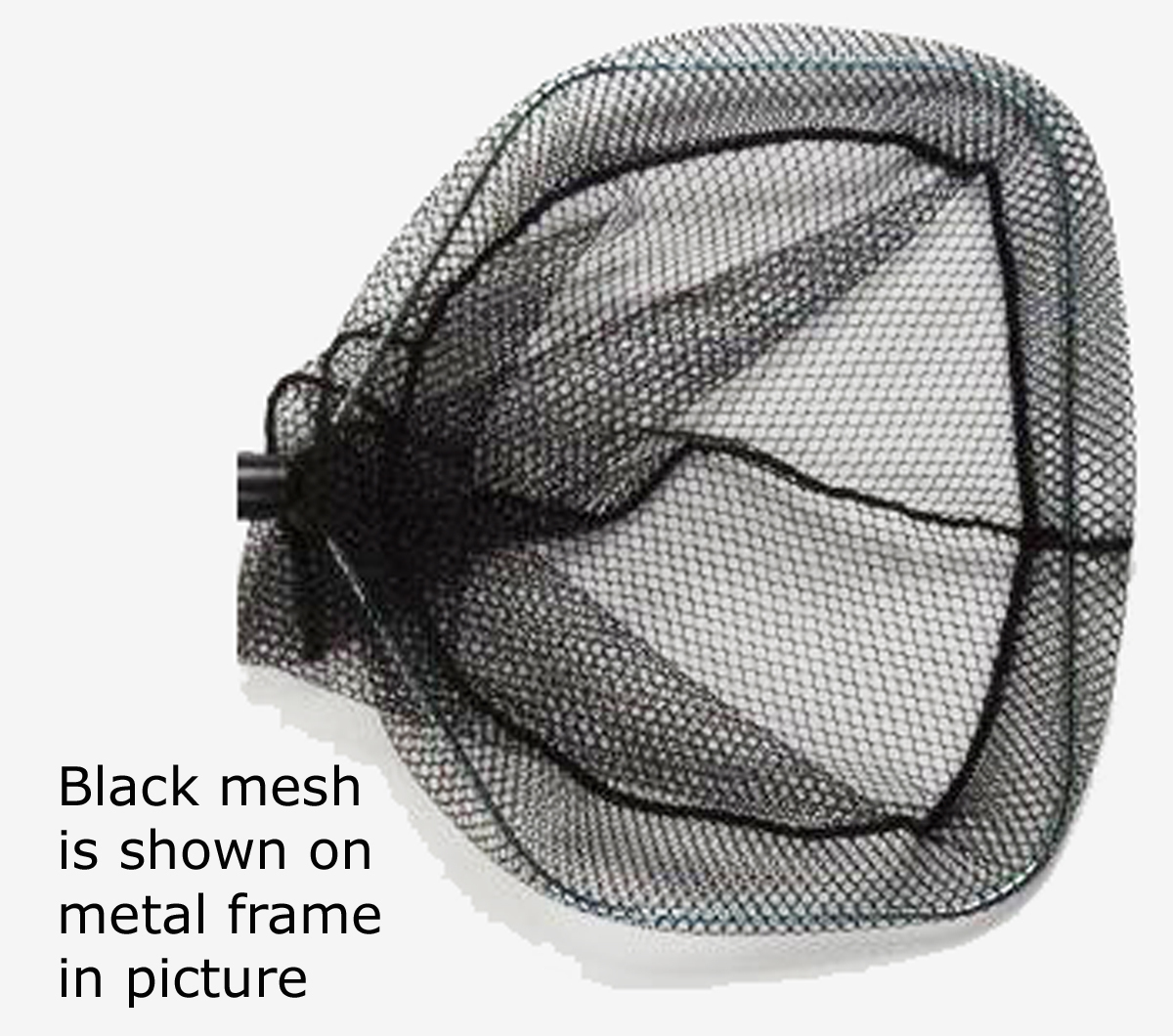 Replacement BLACK Mesh Bag for 11″ Square Hoop – Fits Professional Aquatic Net
