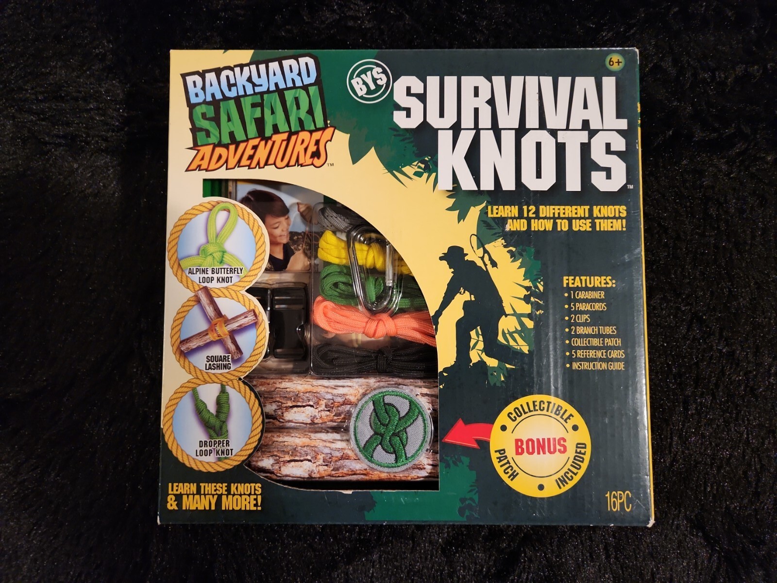 BYS Backyard Safari Adventures Survival Knots | New In The Box | 16 Pieces