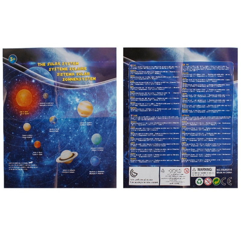 9 Pcs Solar System Plastic Cosmic Planet System Universe Model Educational T’Q6