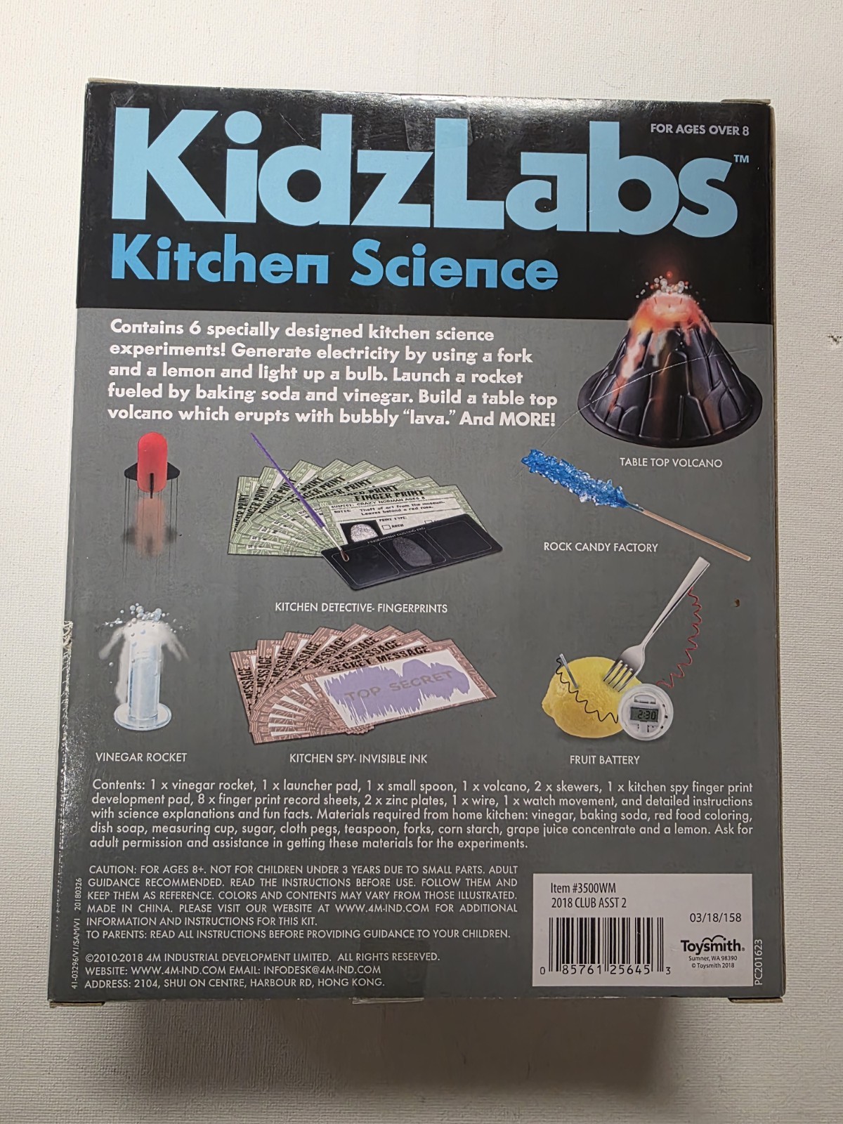 KidzLabs Kitchen Science Kit Educational Toys Fun Experiments Children Chemist