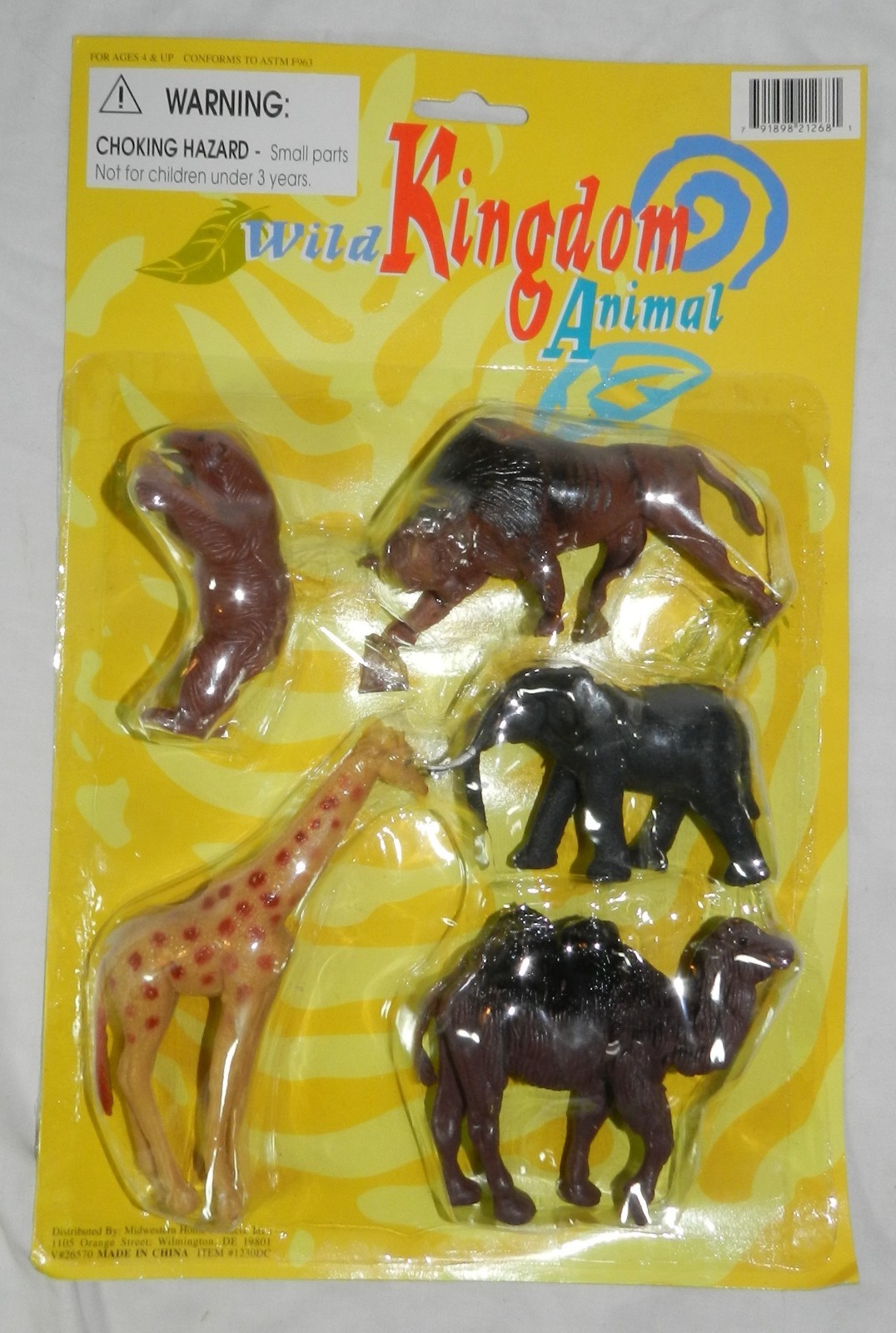 Lot of 11 New in Package Wild Kingdom Plastic Animals – Rhino, Giraffe, Moose, E
