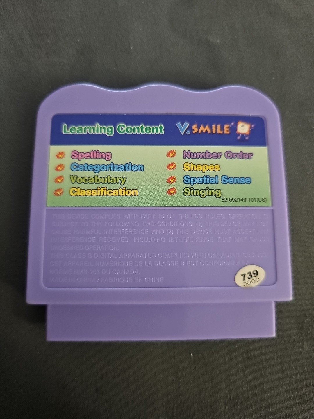 Vtech V.Smile Marvel Spider-Man & Friends Secret Missions Game Cartridge 2007