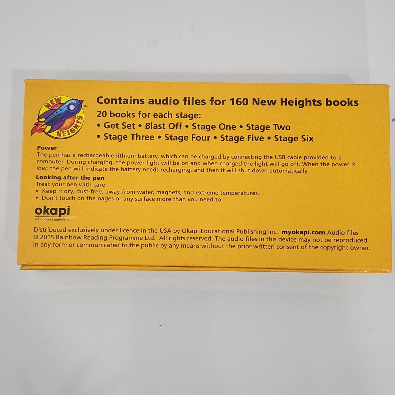 Reading Pen 2015 Okapi New Heights 2nd Edition Reading Pen