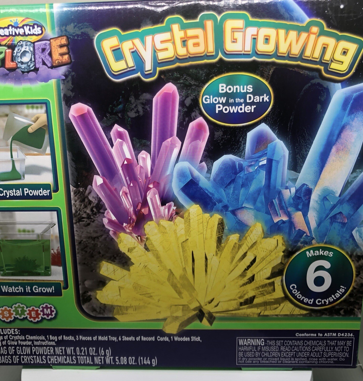Grow Your Own Crystals KIT Science Toy BIRTHDAY Experiment For Kids STEAM Gift