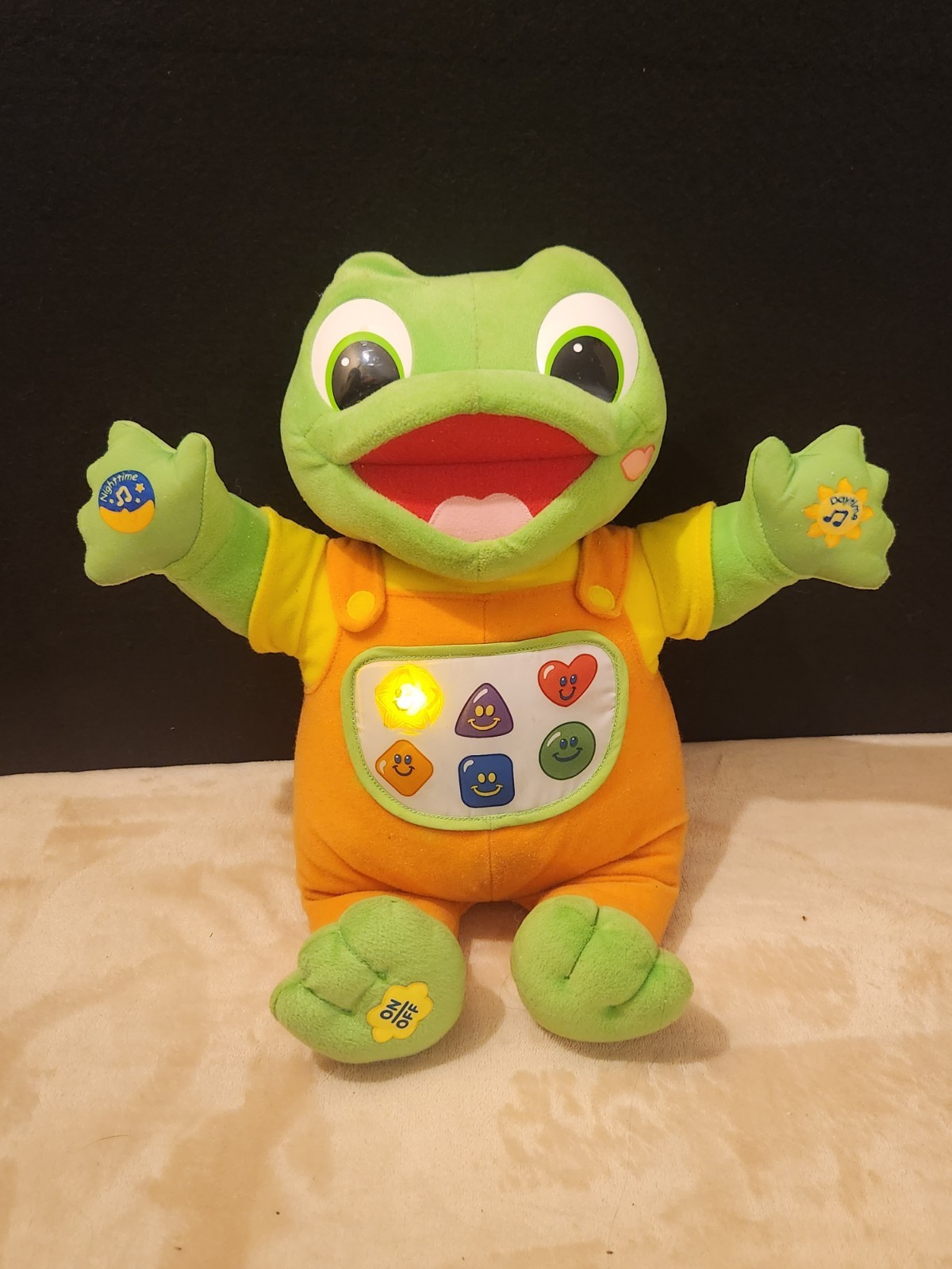 Y2K Baby Tad Leap Frog Hug &Learn Plush Talks And Sings Interactive 2001 Vintage