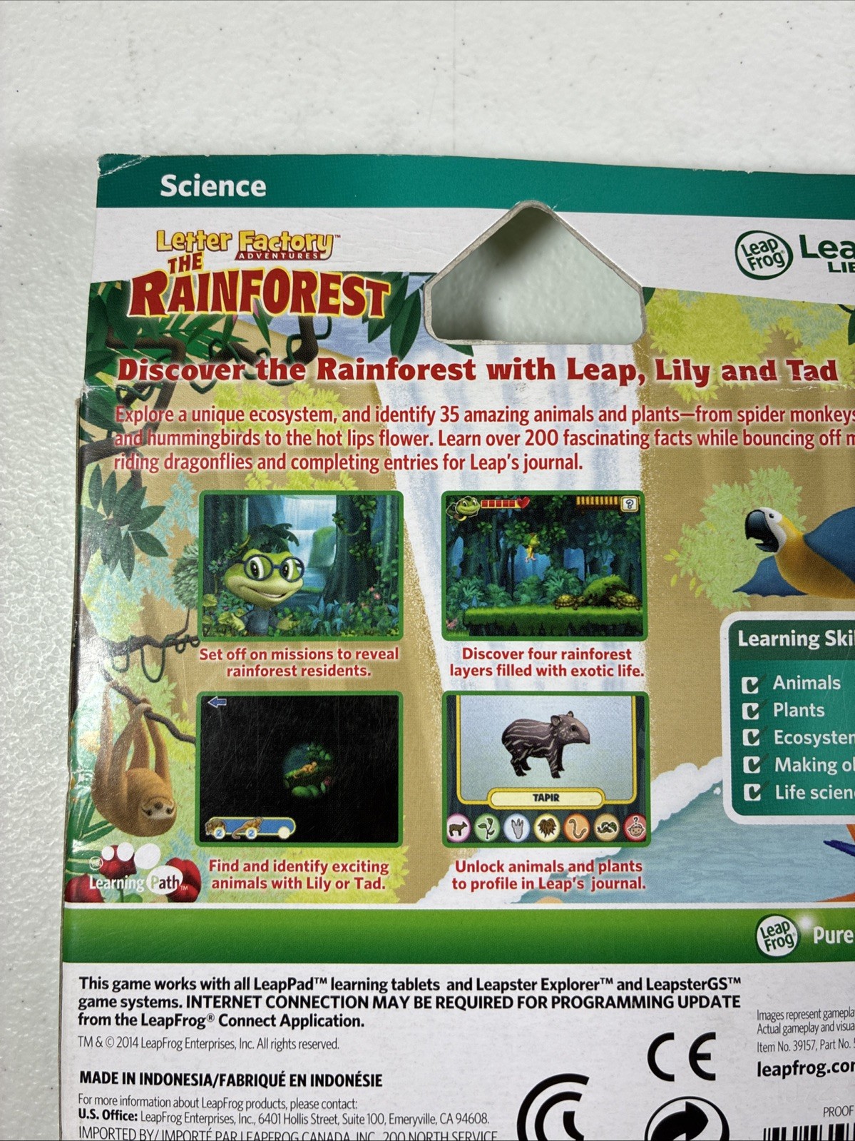 LeapFrog LeapPad Explorer: The Rainforest, Leap Pad 1 2 3 GS Ultra, New NIB