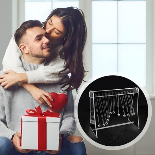 Pendulum Wave Machine – 12 Ball Desktop Kinetic Art Decor for Home & Office