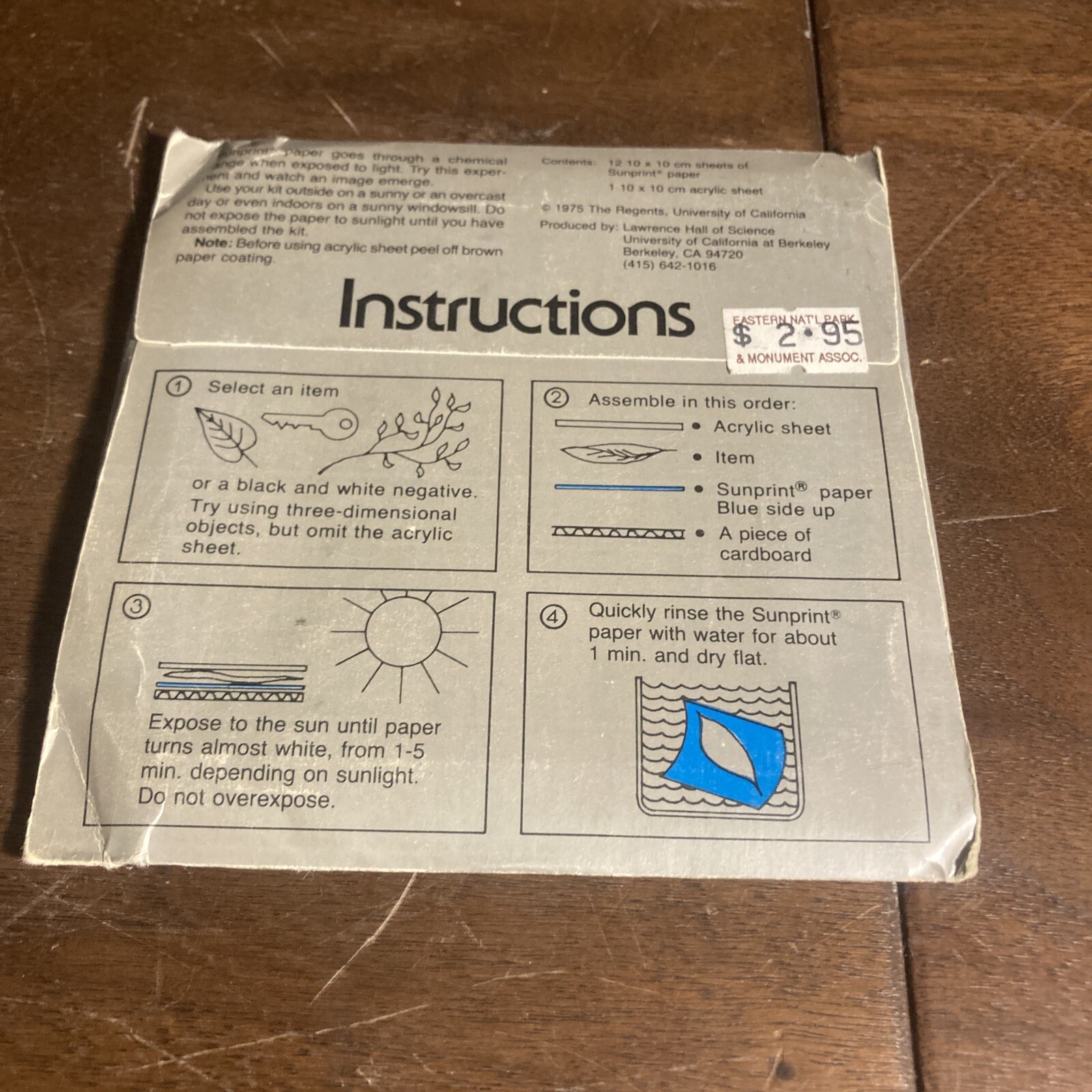 SunPrint Kit, Solar Print Paper, Sun Powered Art, 10x10cm (4x4inch) New