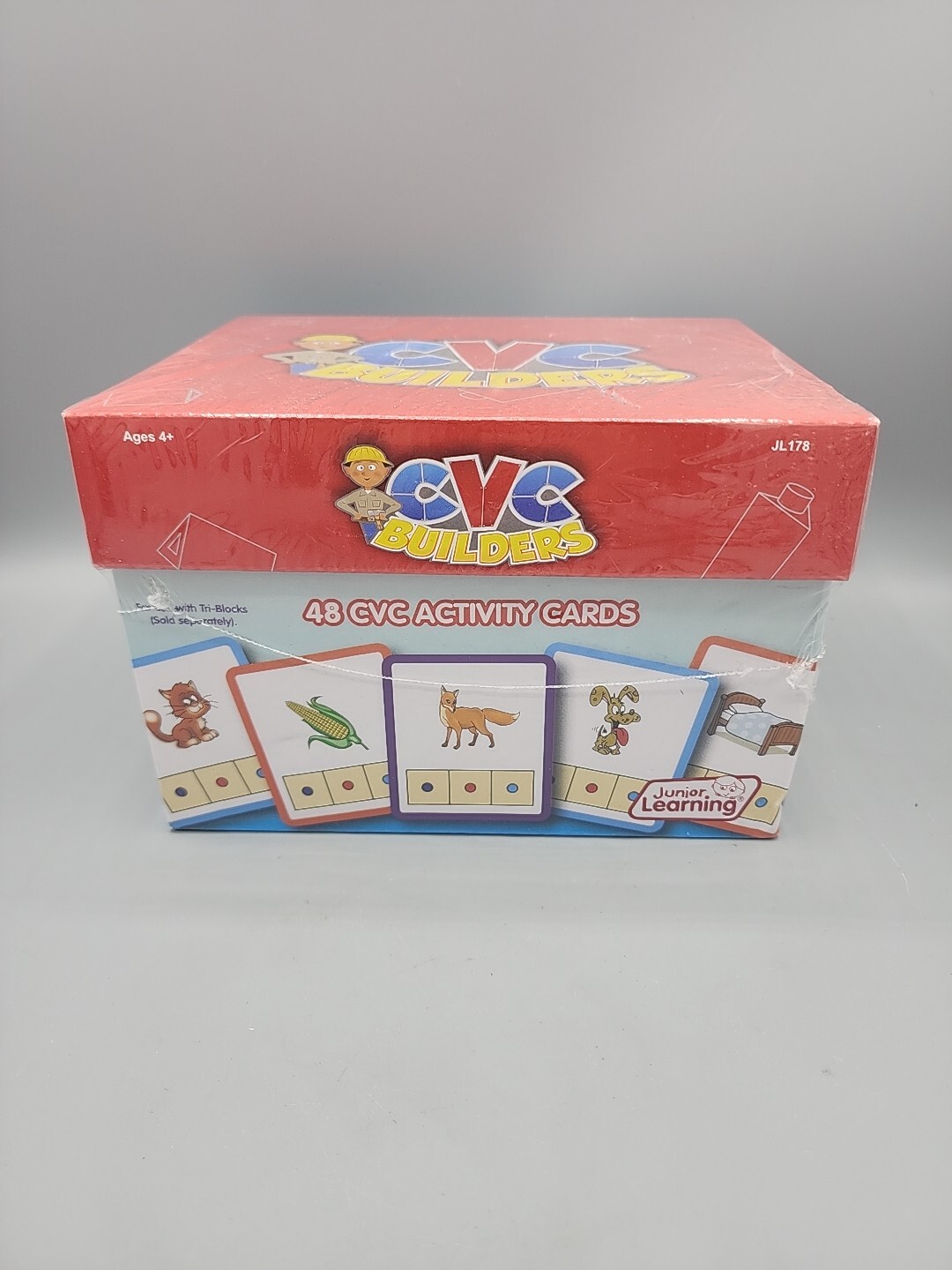 Junior Learning CVC Builders Activity Cards Set of 48 Factory Sealed READ