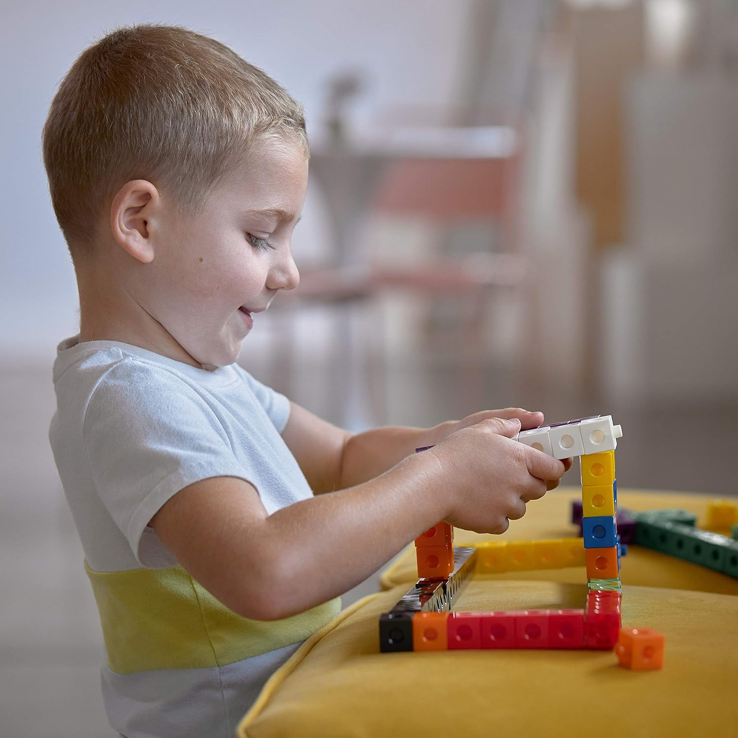 Edxeducation Linking Cubes | Set of 100 | Counting Cubes | Color Sorting Toys |