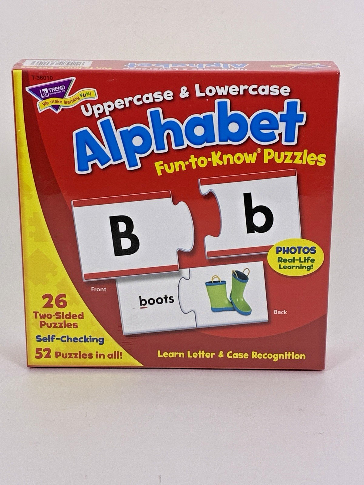 TREND Enterprises Uppercase & Lowercase Alphabet Fun-to-Know Puzzles T-36010 USA