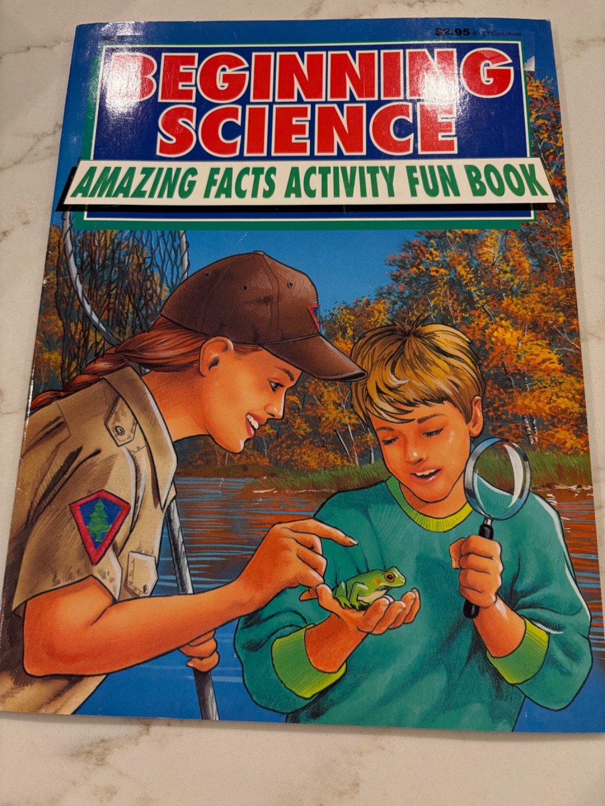 5 Kids Vintage Science Activity Fun Facts Workbooks-Animals Space Dinosaurs