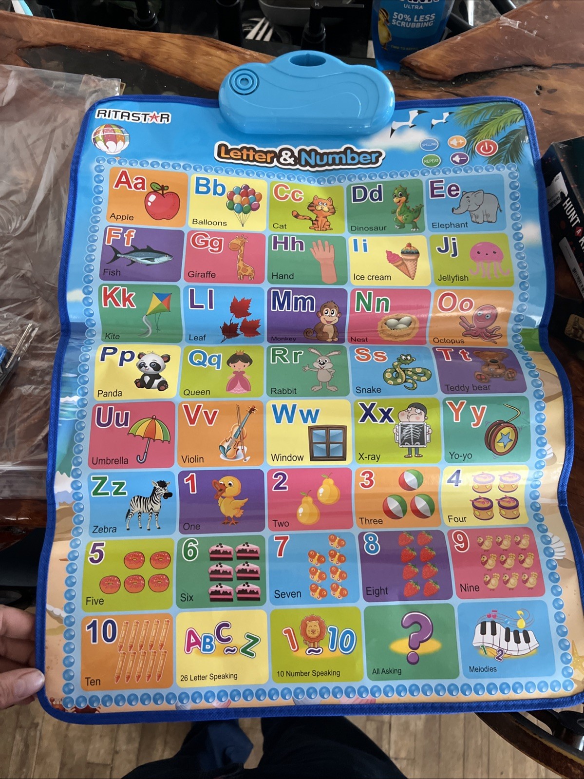 Alphabet Wall Chart for Toddlers 1-3 | ABCs & 123s Kids Learning Toy | Educat…