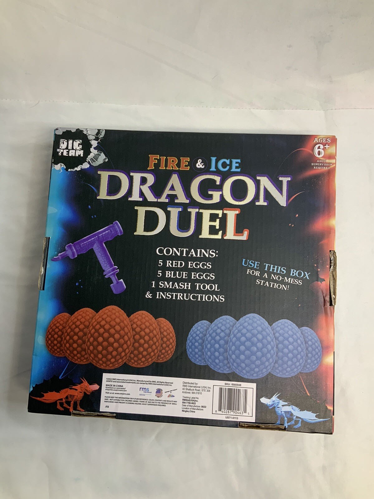 The Dig Team® Fire & Ice Dragon Duel With 10 Dragon Eggs New