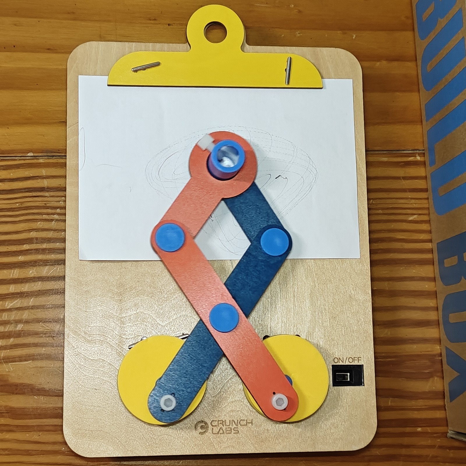 DRAWING MACHINE Crunch Labs by Mark Rober STEM Build Box – Built Test (No Pen)