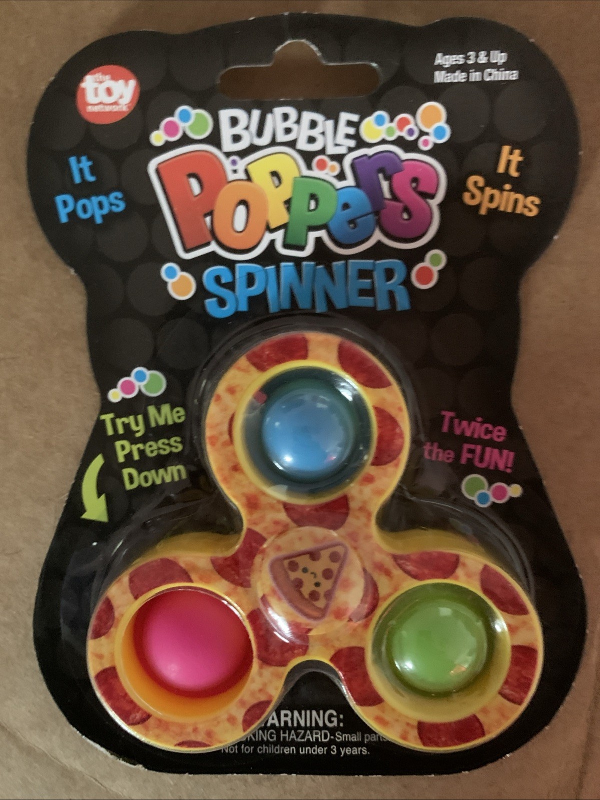 Bubble Poppers Spinner (pizza), The Toy Network