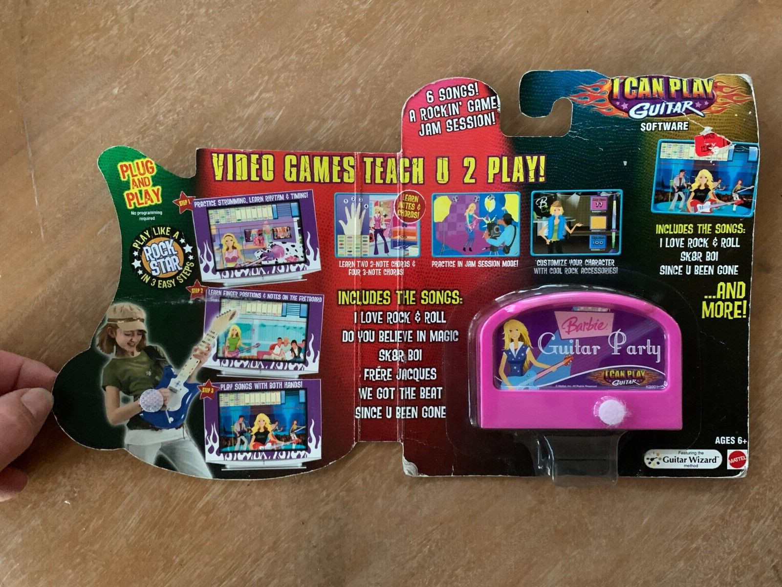 I Can Play Guitar Party Barbie Cartridge Learning Music Game Software NEW
