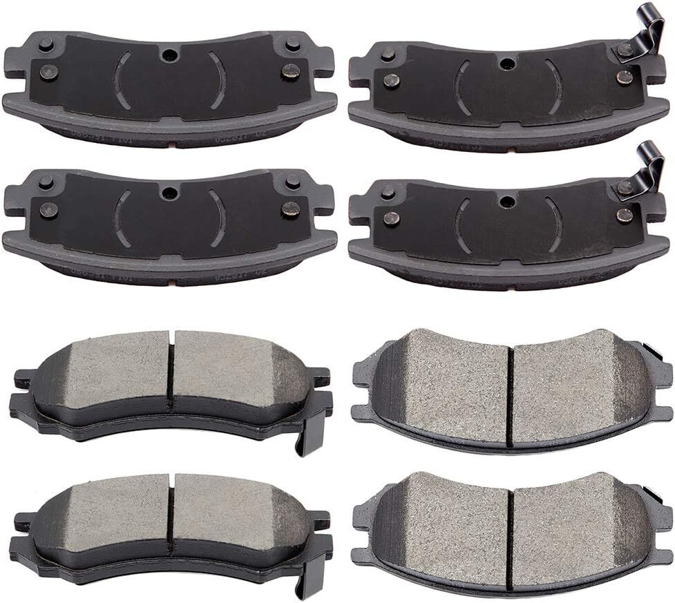 cciyu D507 D698 Front & Rear Ceramic Brake Pads Set fit For Saturn SC,SC1,93-98
