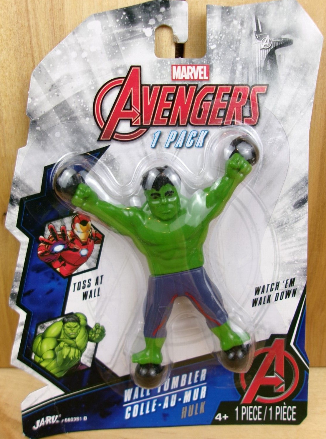Hulk Wall Crawler Action Hero Tumbler Crawly Sticky Toy Figure toss Avengers 1pc
