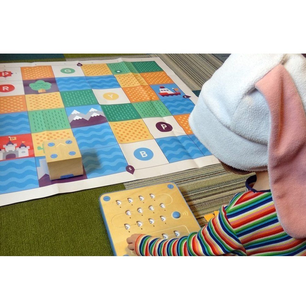 Primo Toys Cubetto+ Coding Robot STEM Kit Wooden Screen-Free Programming Toy