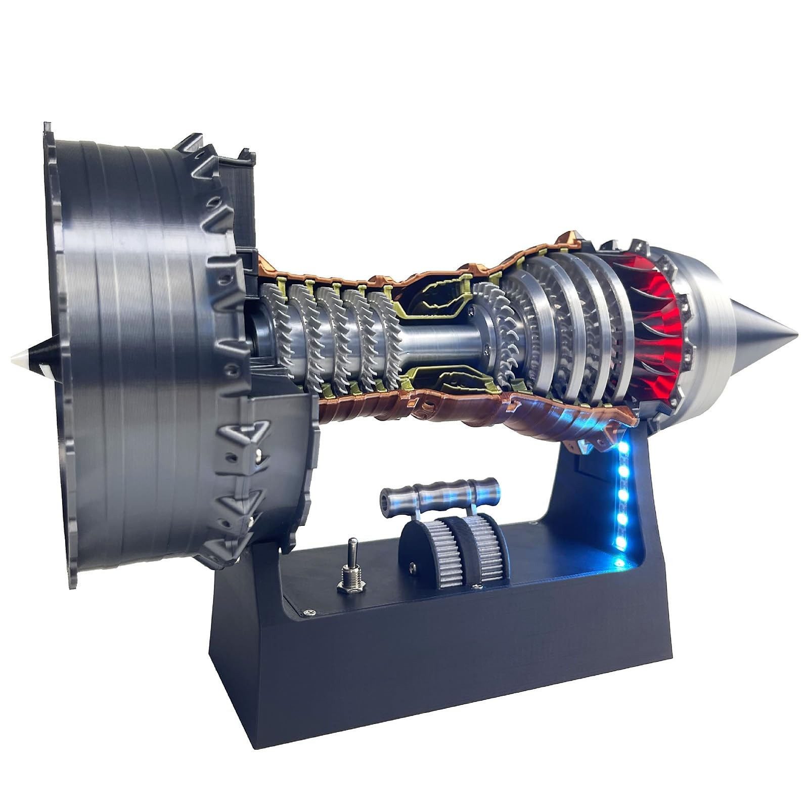 DIY Motorized Turbofan Engine Model Kit for Adults, TR900 Aircraft Turbojet R…