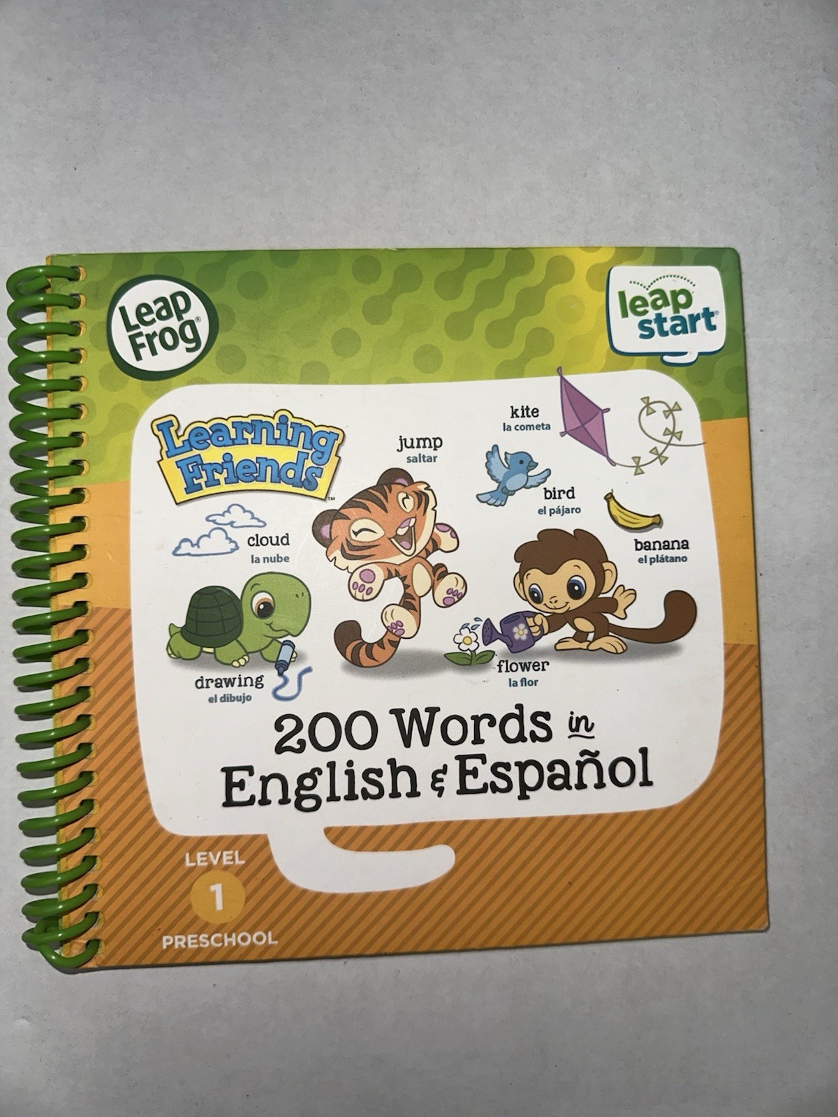 LeapFrog LeapStart Learning Friends 200 Words English & Español Book