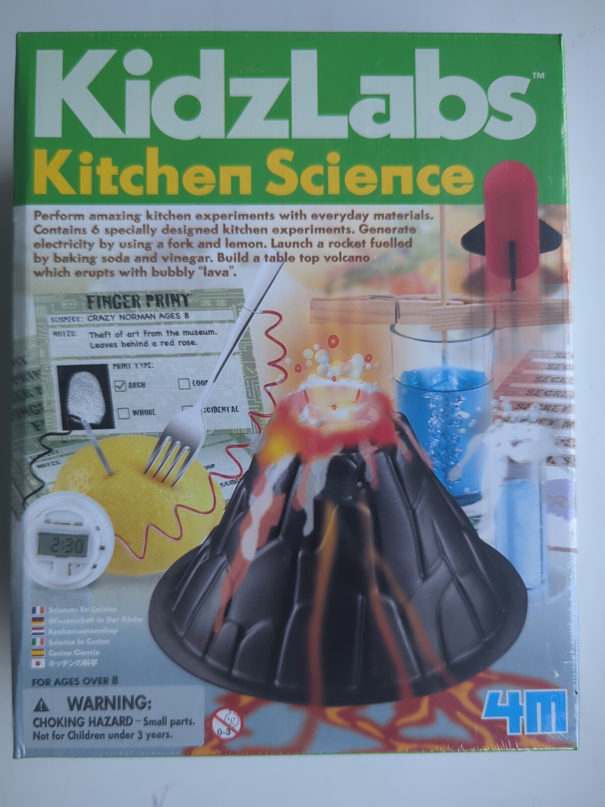Kidz Labs Kitchen Science Kit 6 Experiments for Kids 8+ New sealed
