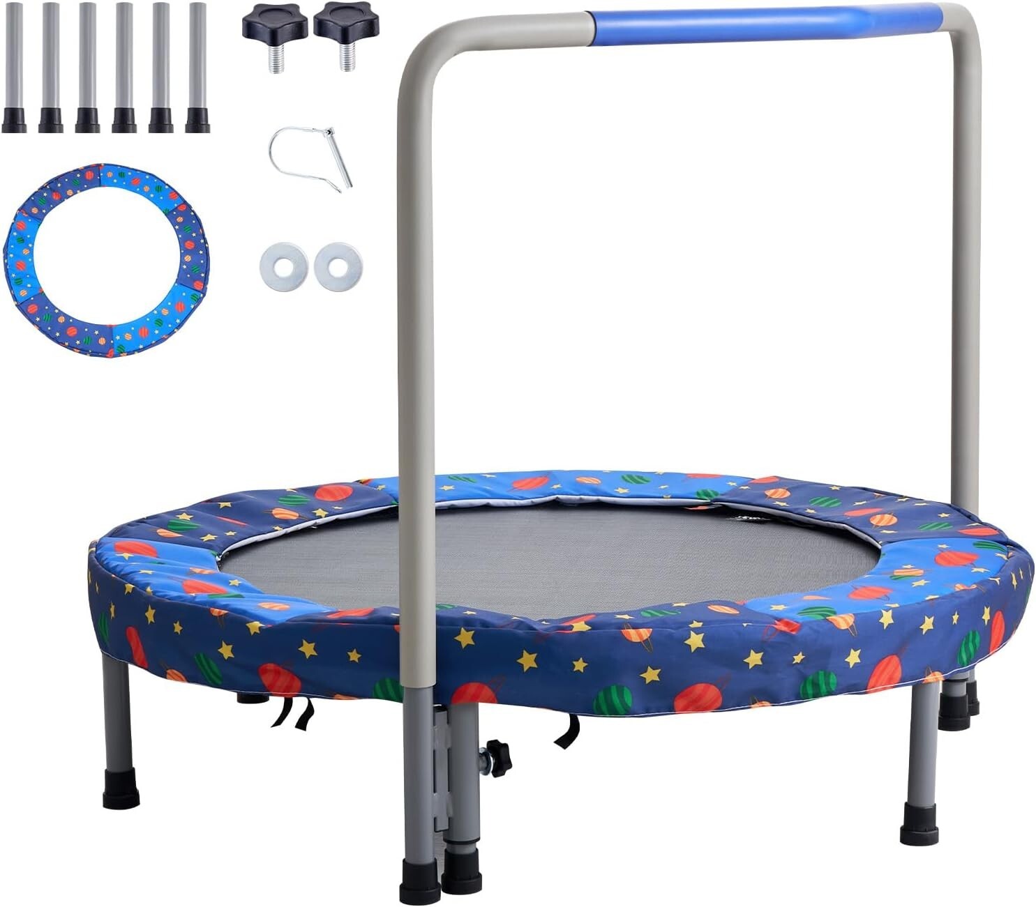 Trampolín de 90 cm (3 pies) y 91 cm (36″) para interior y exterior