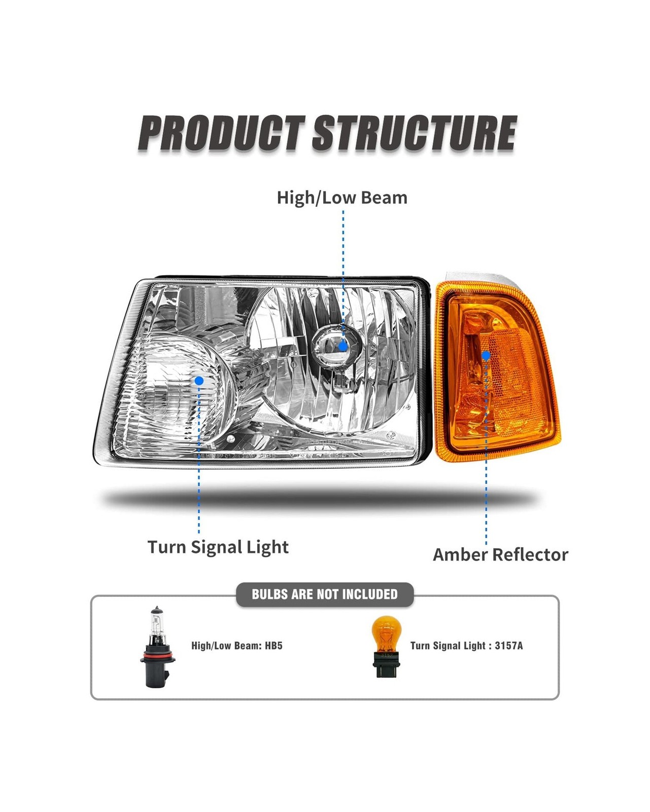 for 2001 2002 2003 2004 2005 2006 2007 2008 2009 2010 2011 Ford Ranger Headli…