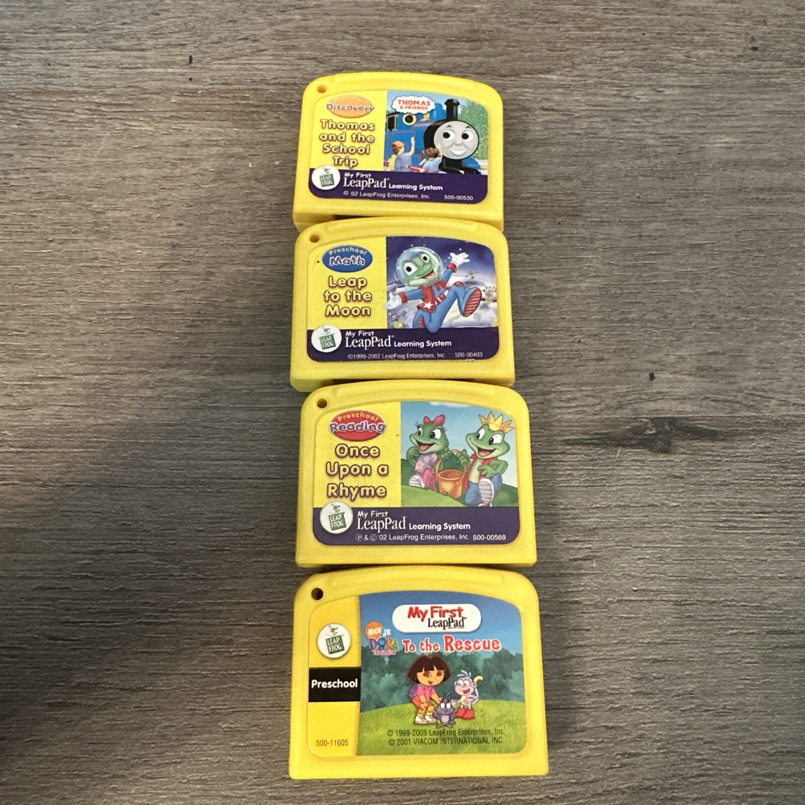 Leapfrog My First LeapPad Cartridges Lot Of 4 Game Cartridges Untested