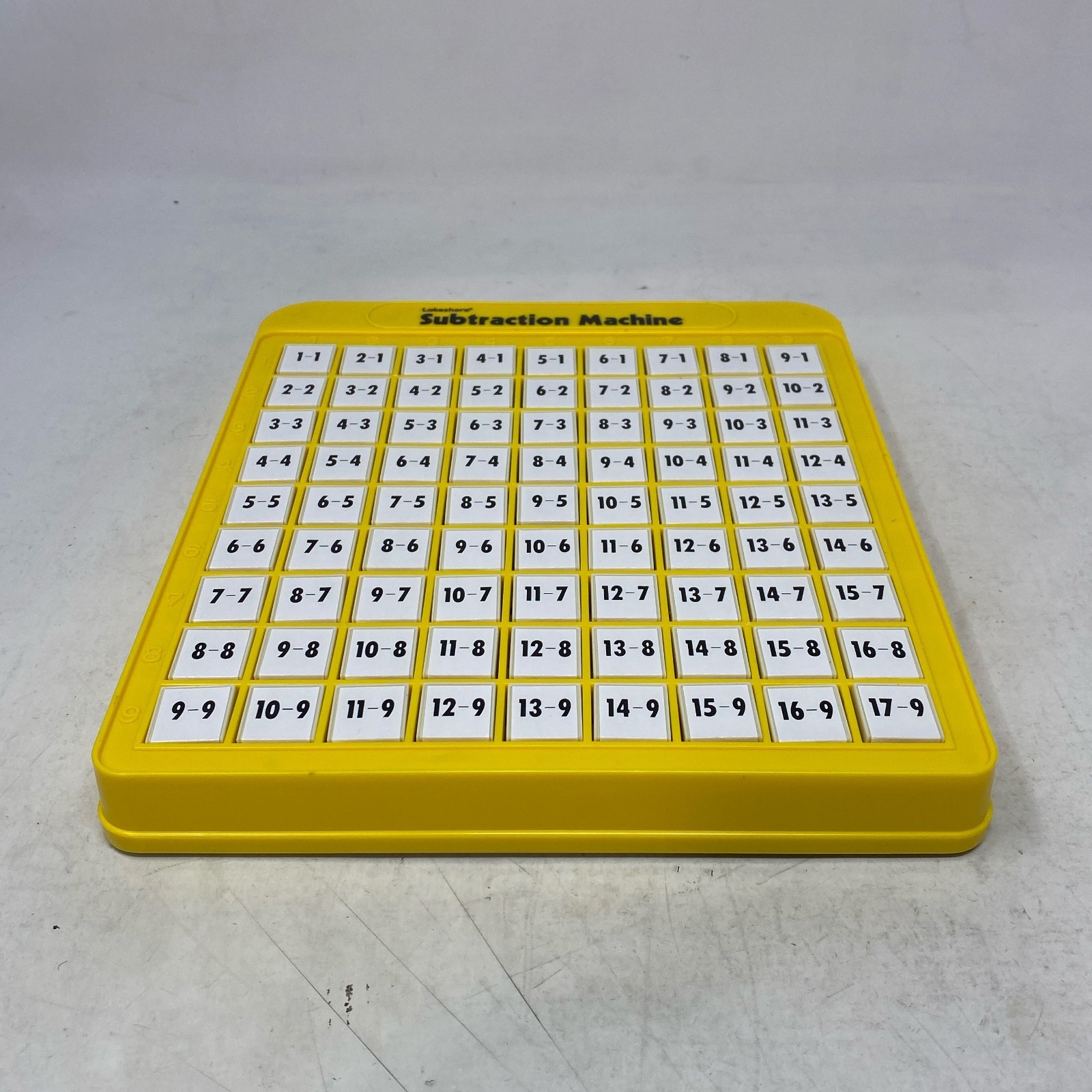 Lakeshore Subtraction Machine LC1167 Yellow 8.5×9.5 Math Tool