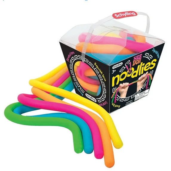 NeeDoh Noodlies Squishy Nee Doh 5 Stretchy Fidget 14″ Noodles