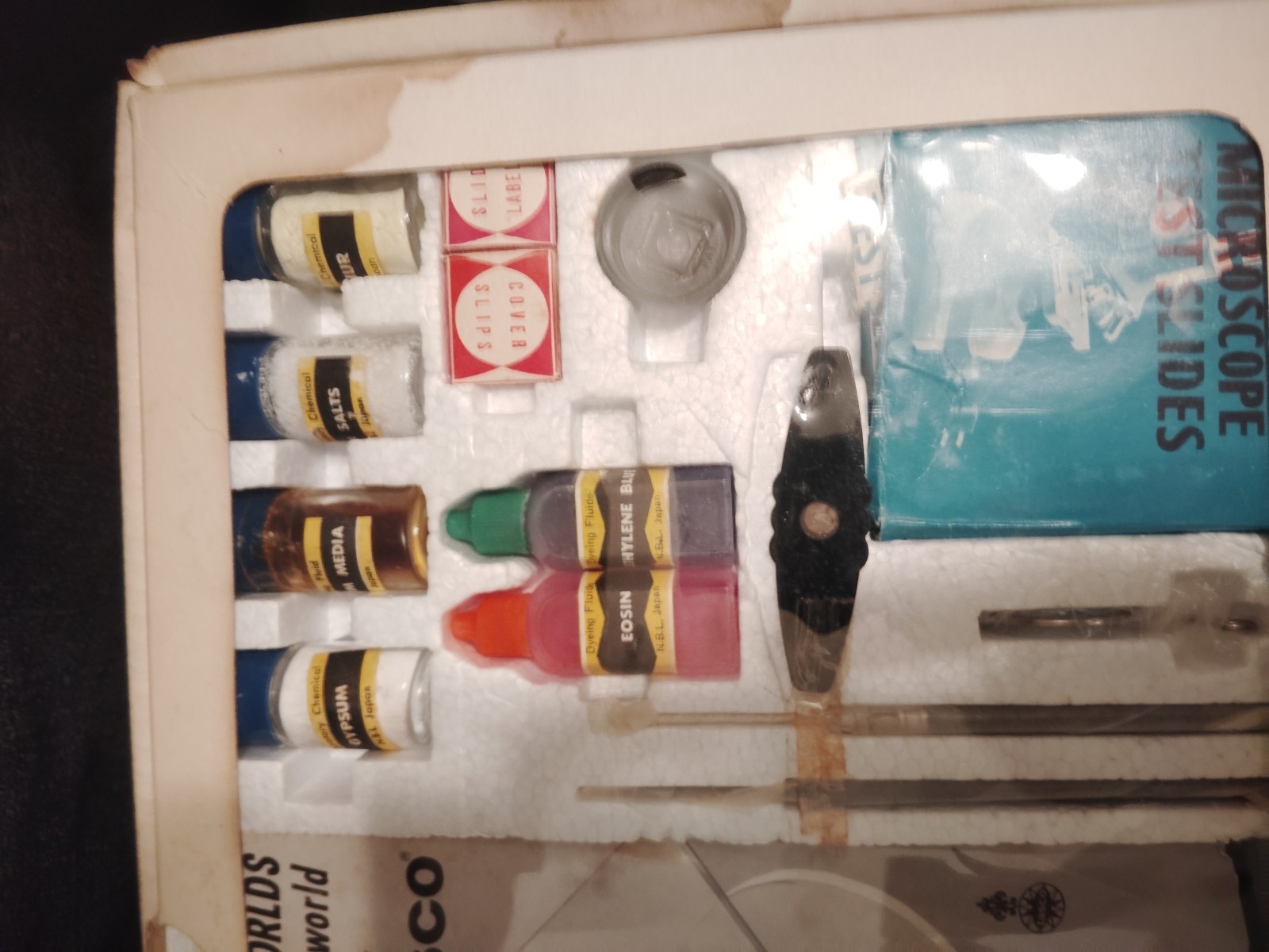 Vintage Tasco #975 750XKZ Power Zoom Microscope Kit
