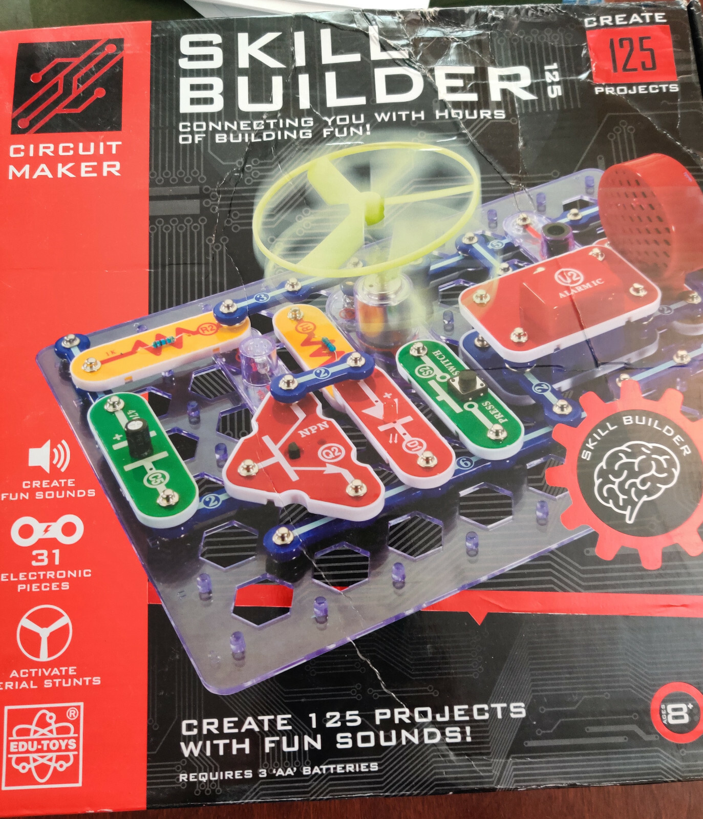 Circuit Maker Skill Builder – Create 125 Projects-Fun Sounds- Aerial Stunts Stem