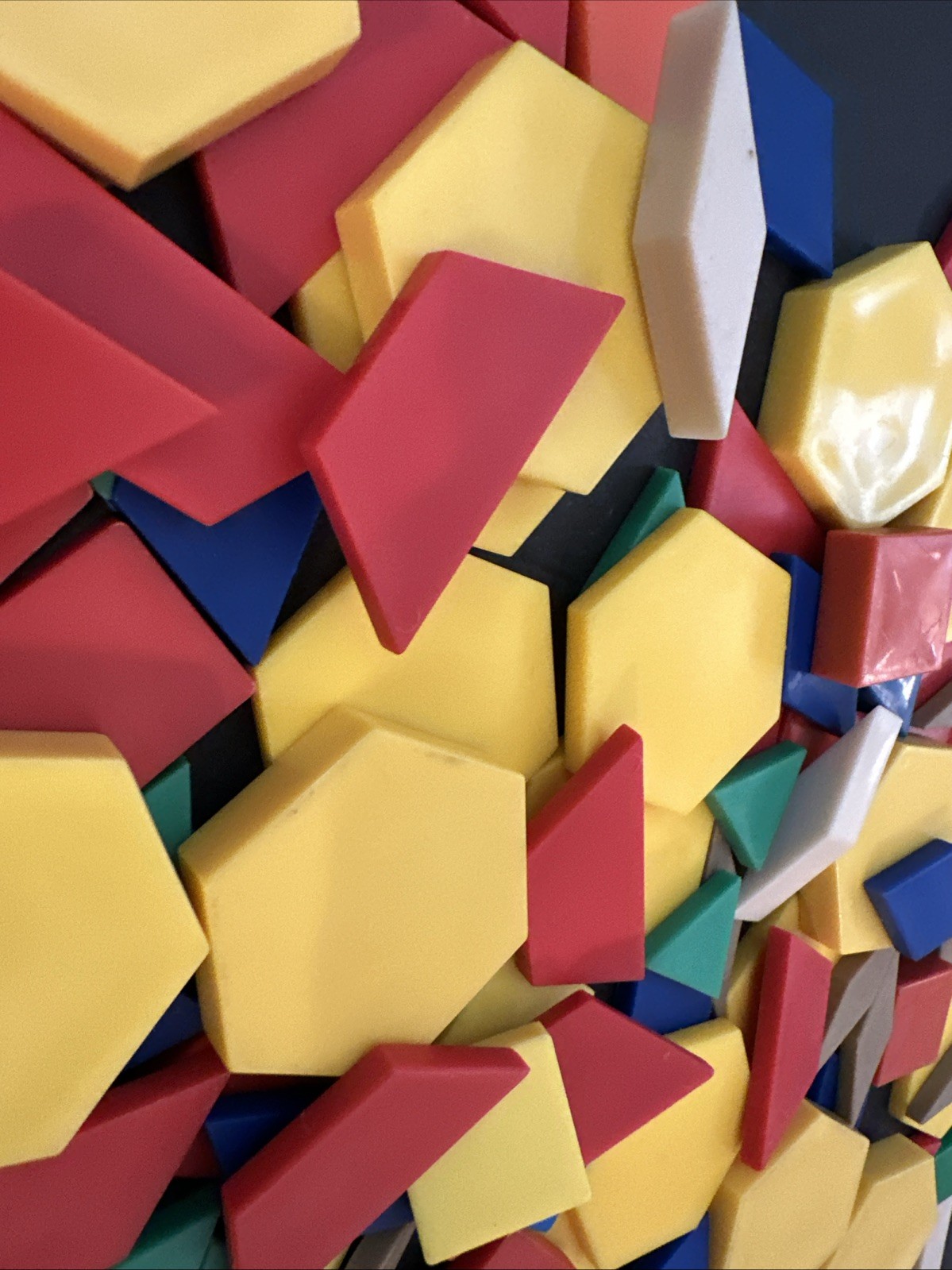 Early STEM Education 198 Plastic Pattern Blocks Math Geometric