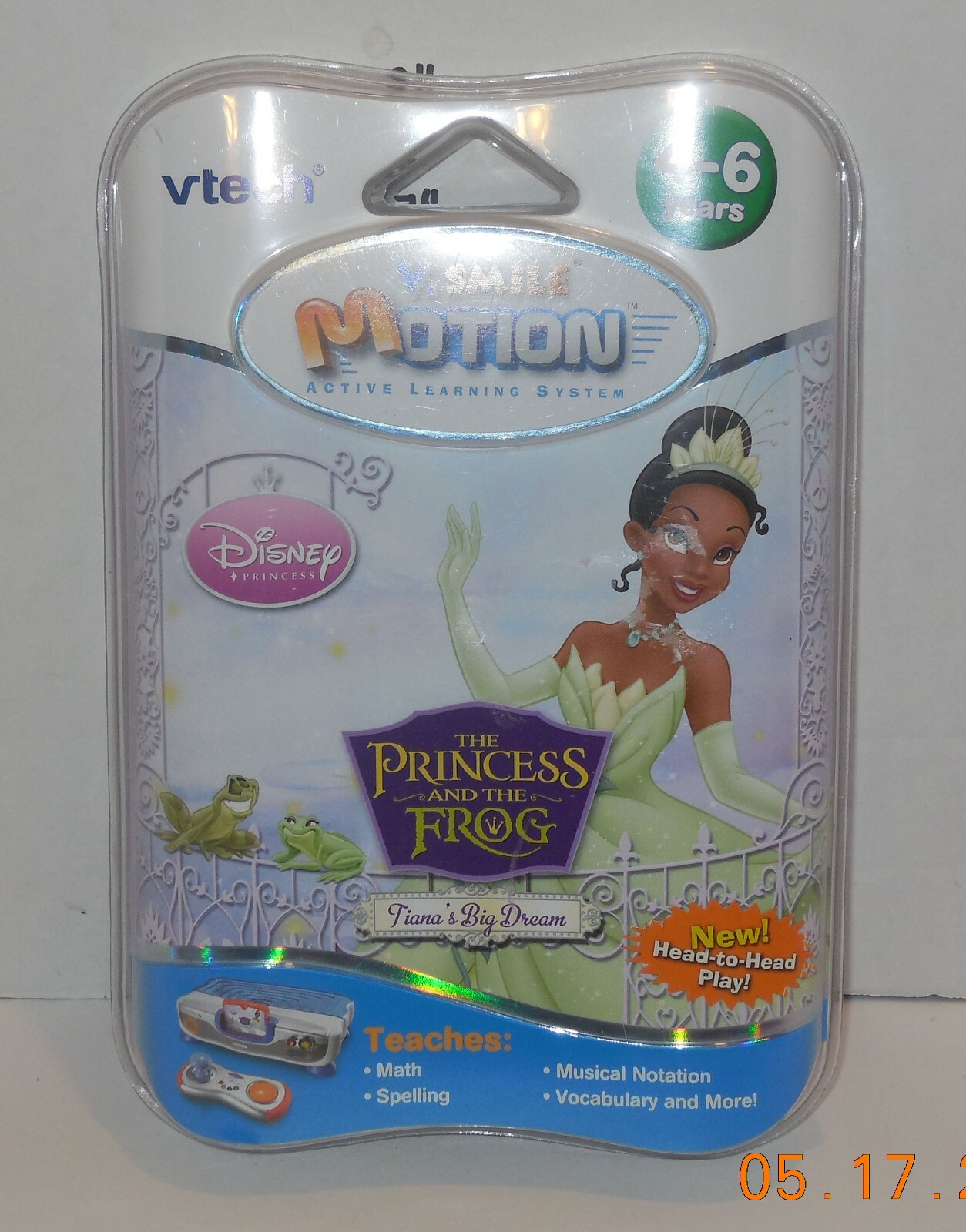 Vtech Vsmile V Motion Disney The Princess and The Frog Game Educational