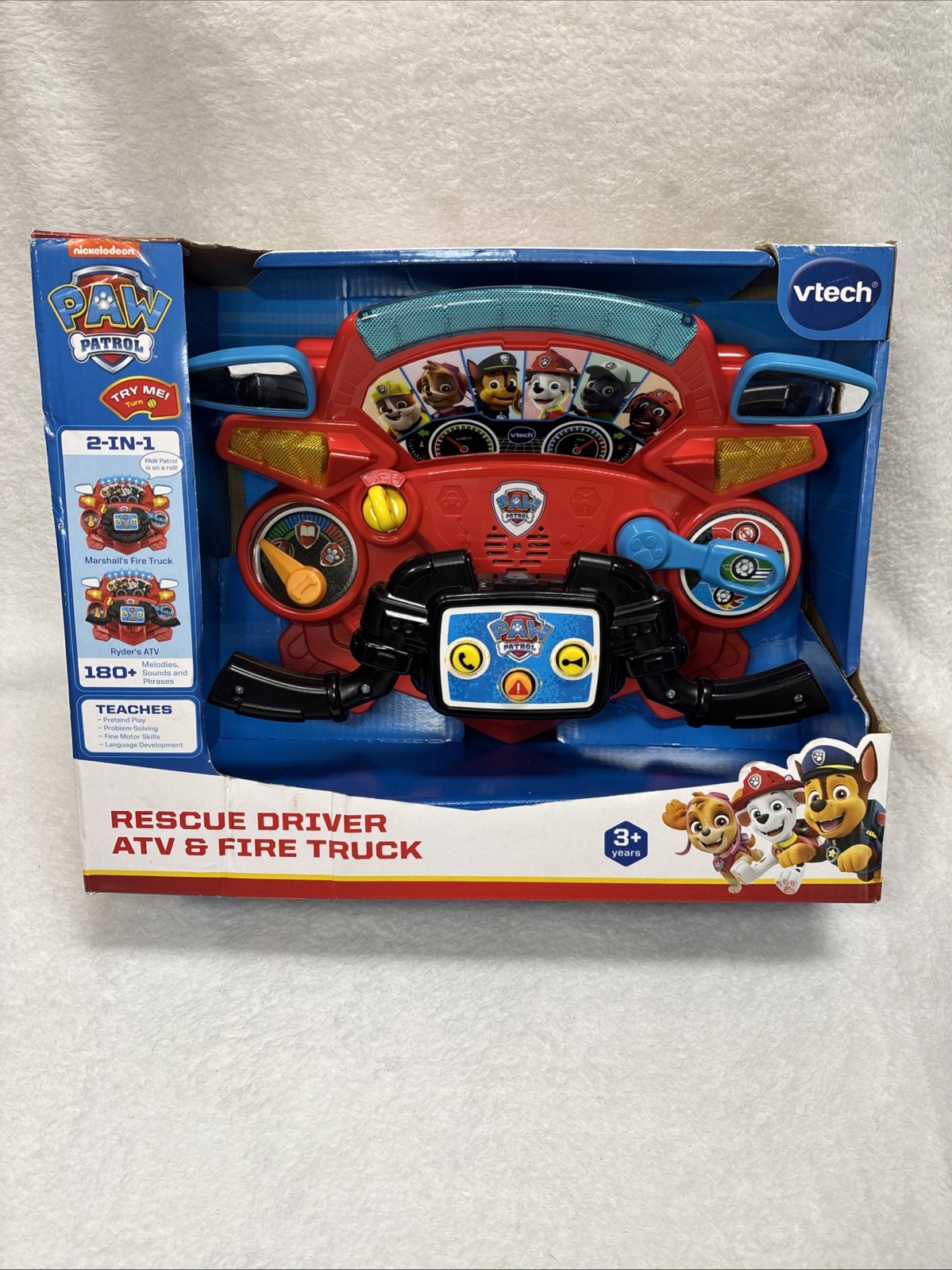 Brand New VTech PAW Patrol Rescue Driver ATV & Fire Truck