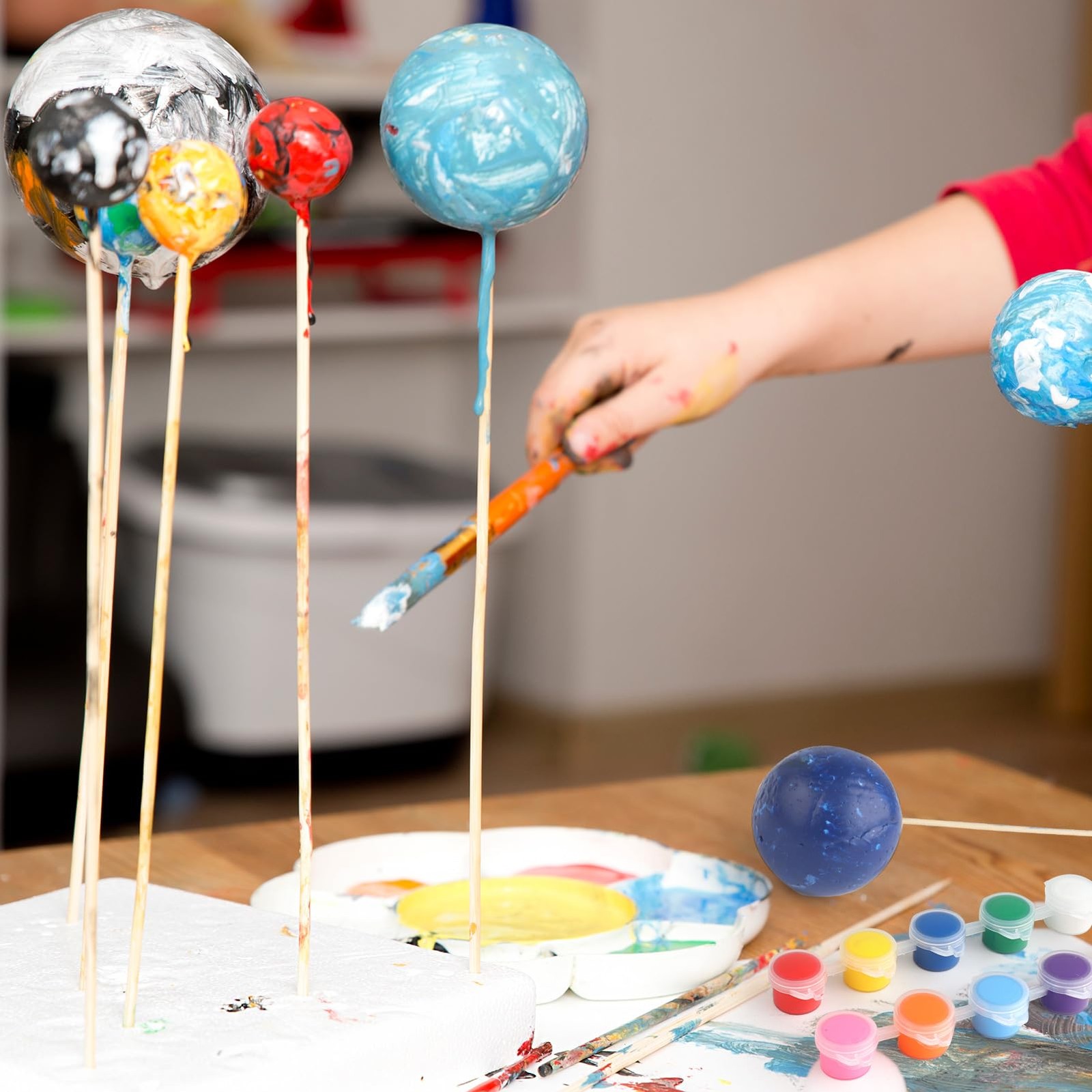 64 PCS Solar System Project Kit, Solar System Model Kit with 13 Mix Foam Ball…