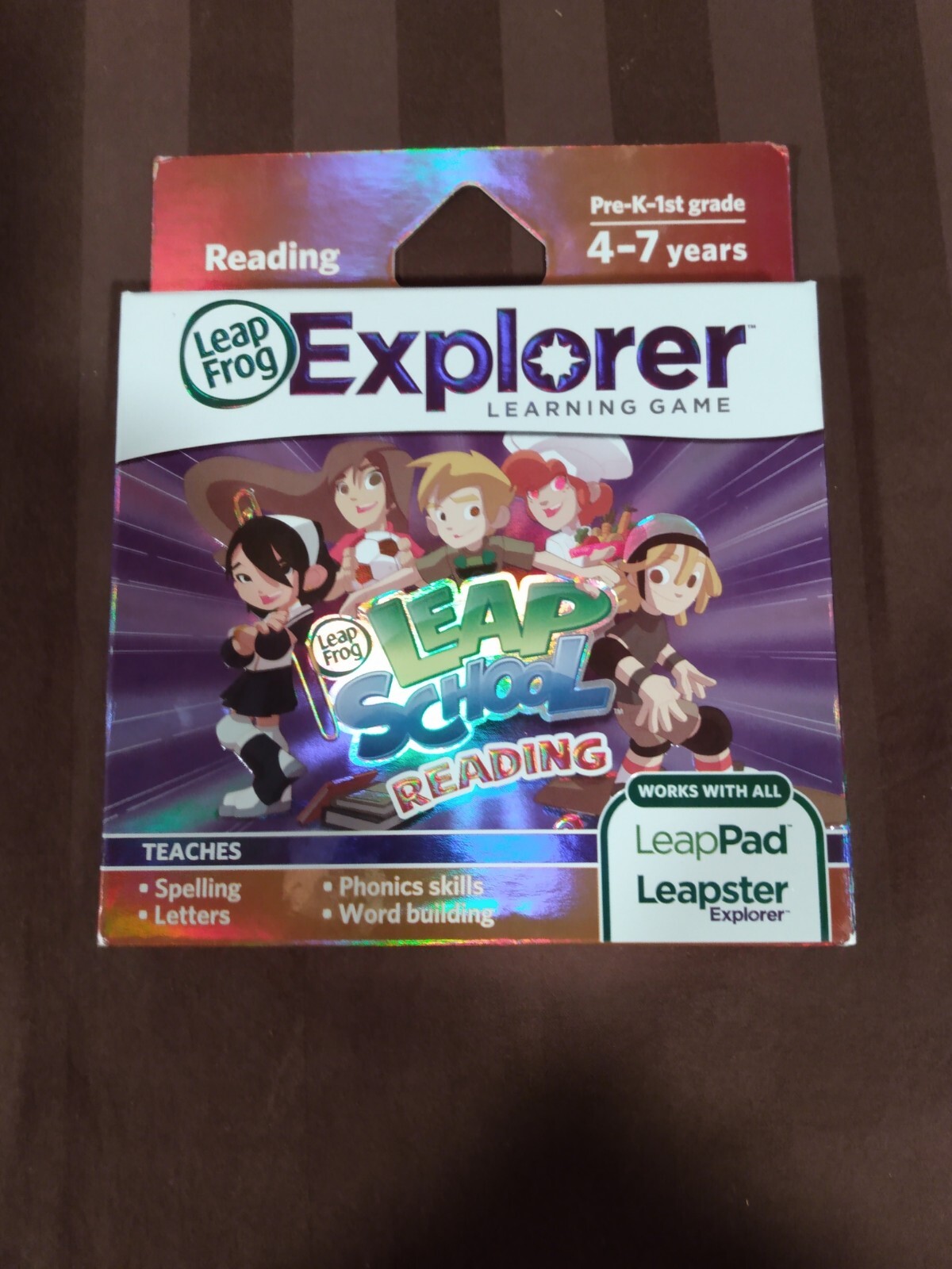 LeapFrog Explorer Learning Game Leap School Reading Pre-K-1 New In Sealed Box