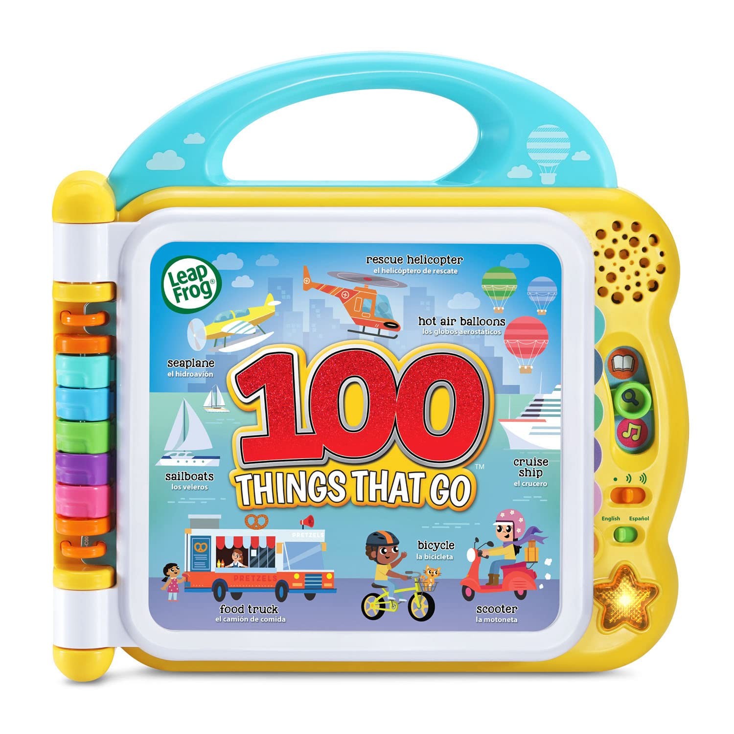 LeapFrog 100 Things That Go Interactive Book Bilingual Learning Toy 18 Months+