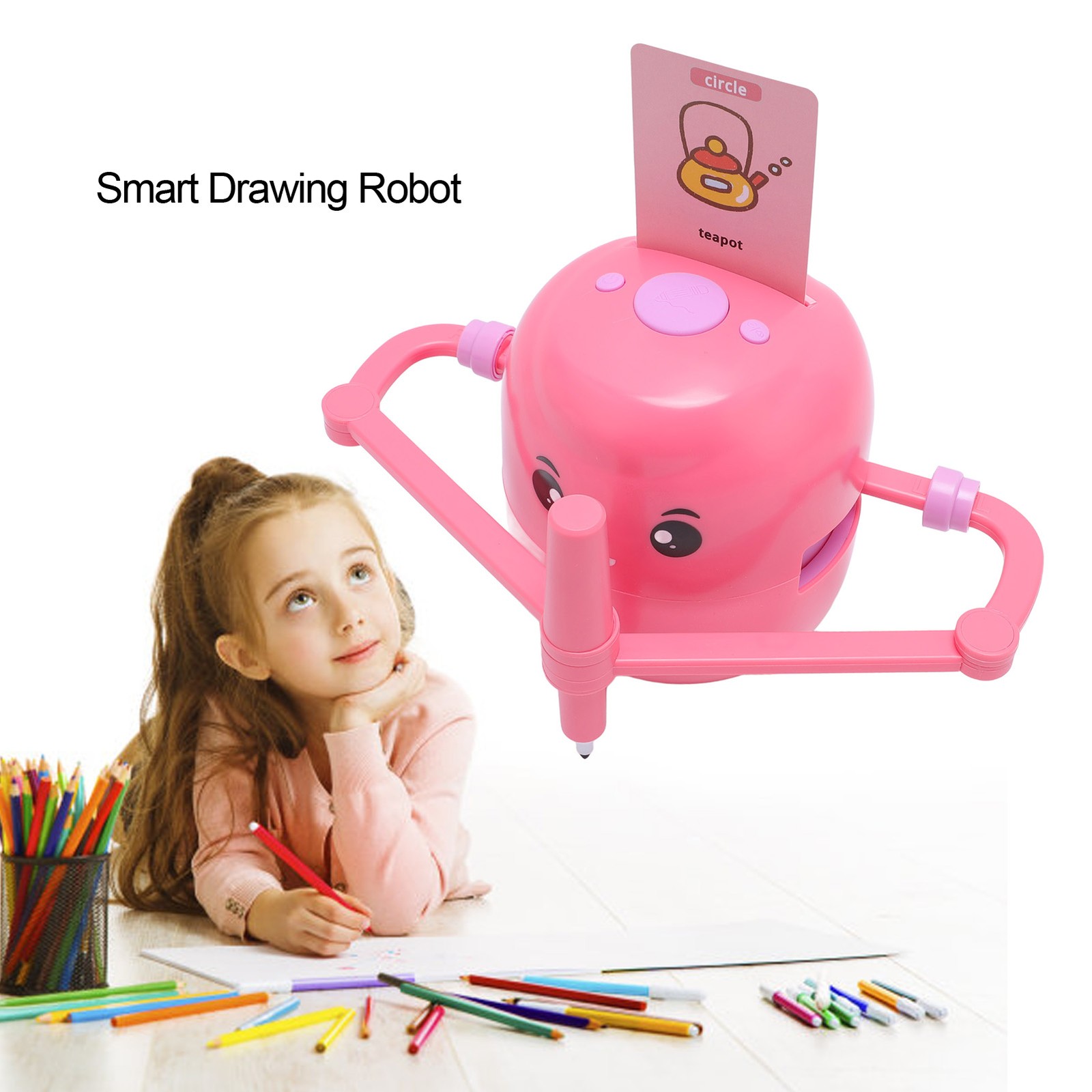 Smart Drawing Robot Children Art Enlightenment Interactive Early Educational