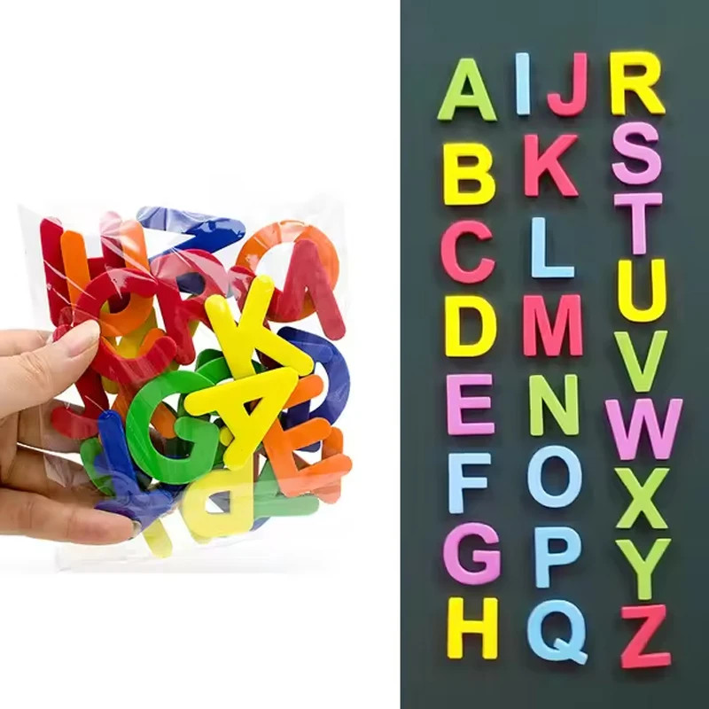 ABC Magnetic English Letter Magnetic Stickers Refrigerator Stickers Educational