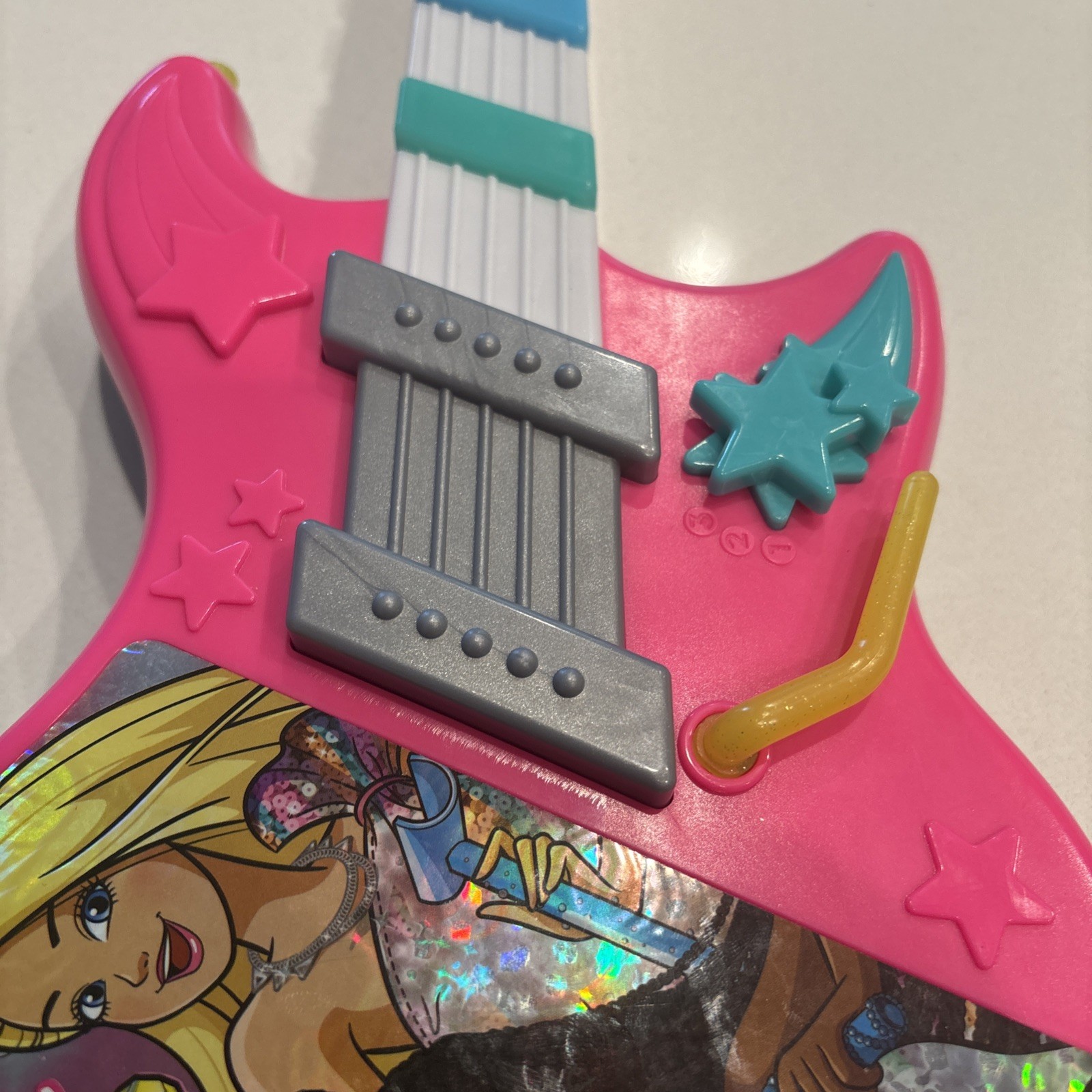 Barbie Jam with Me Pink Electronic Kids Light Up Toy Guitar Mattel 2020 Tested