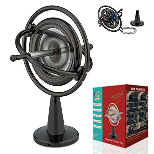 Premium Gyroscope: Sturdy&Durable, Pass 2nd Floor Drop Test, Long Spin Time